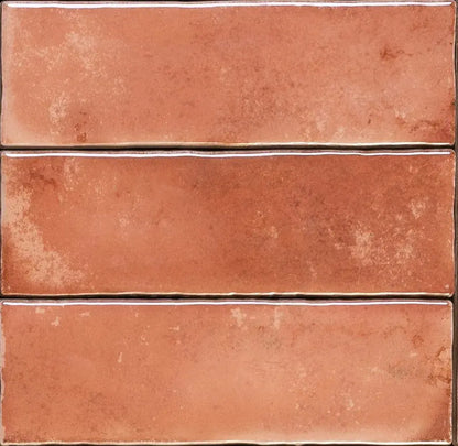 Wandtegel Matcha 'Coral' roze 6x18,6cm