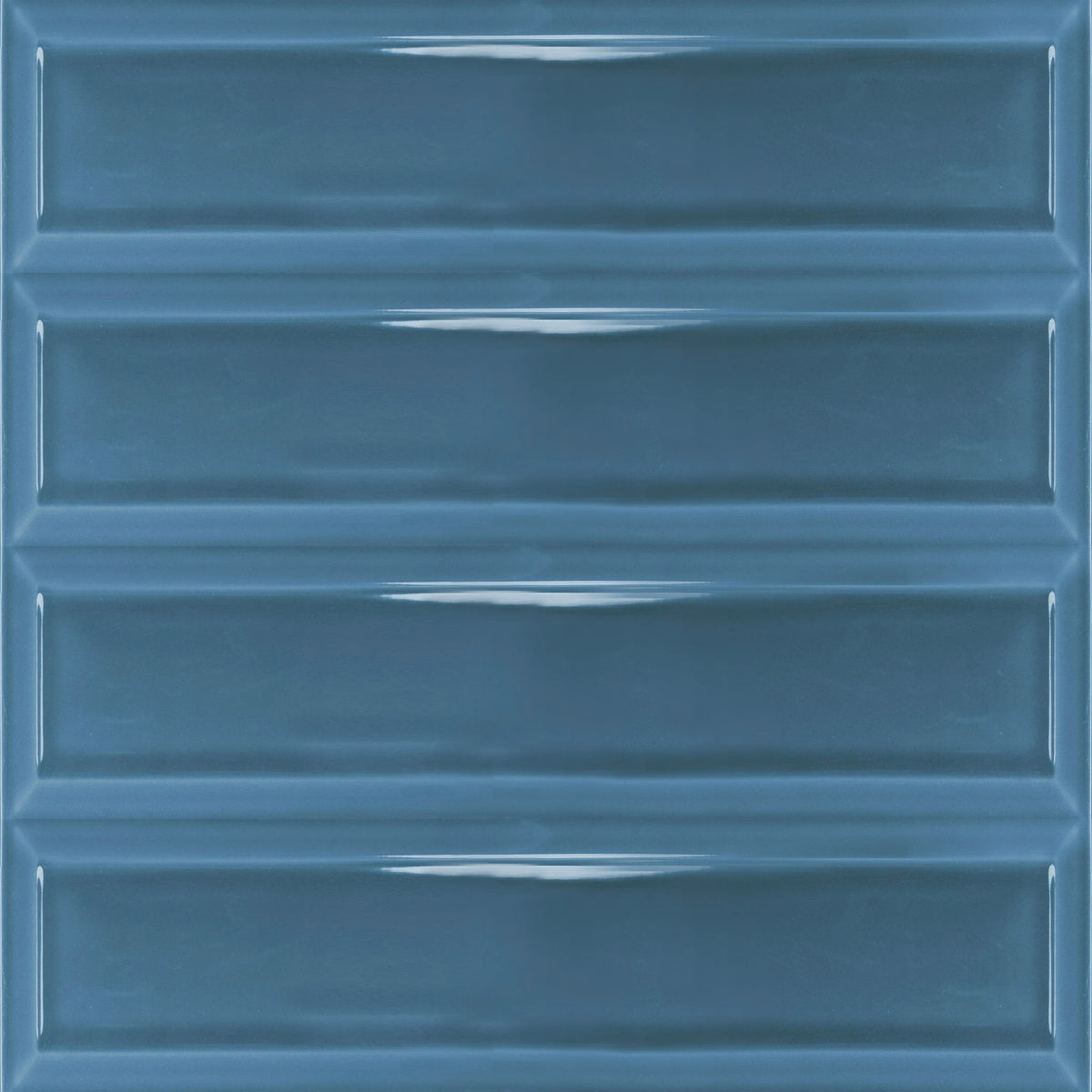 Estudio Cerámico Metropolis 'Frame Light Blue', wandtegel blauw glans 10x40cm