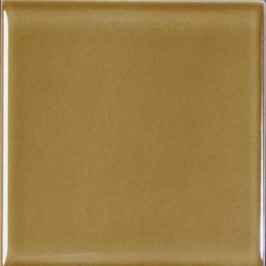 Estudio Cerámico Metropolis 'Soft Caramel', wandtegel geel glans 10x10cm