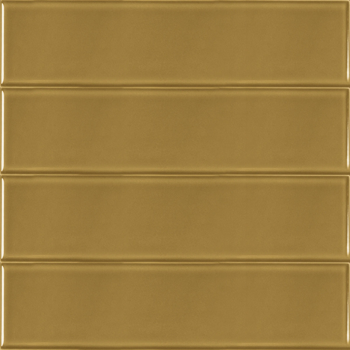 Estudio Cerámico Metropolis 'Soft Caramel', wandtegel geel glans 10x40cm