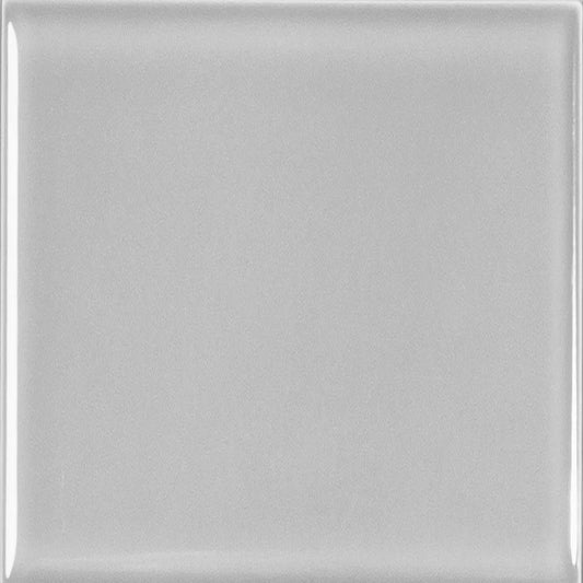 Estudio Cerámico Metropolis 'Lucid Grey', wandtegel grijs glans 10x10cm