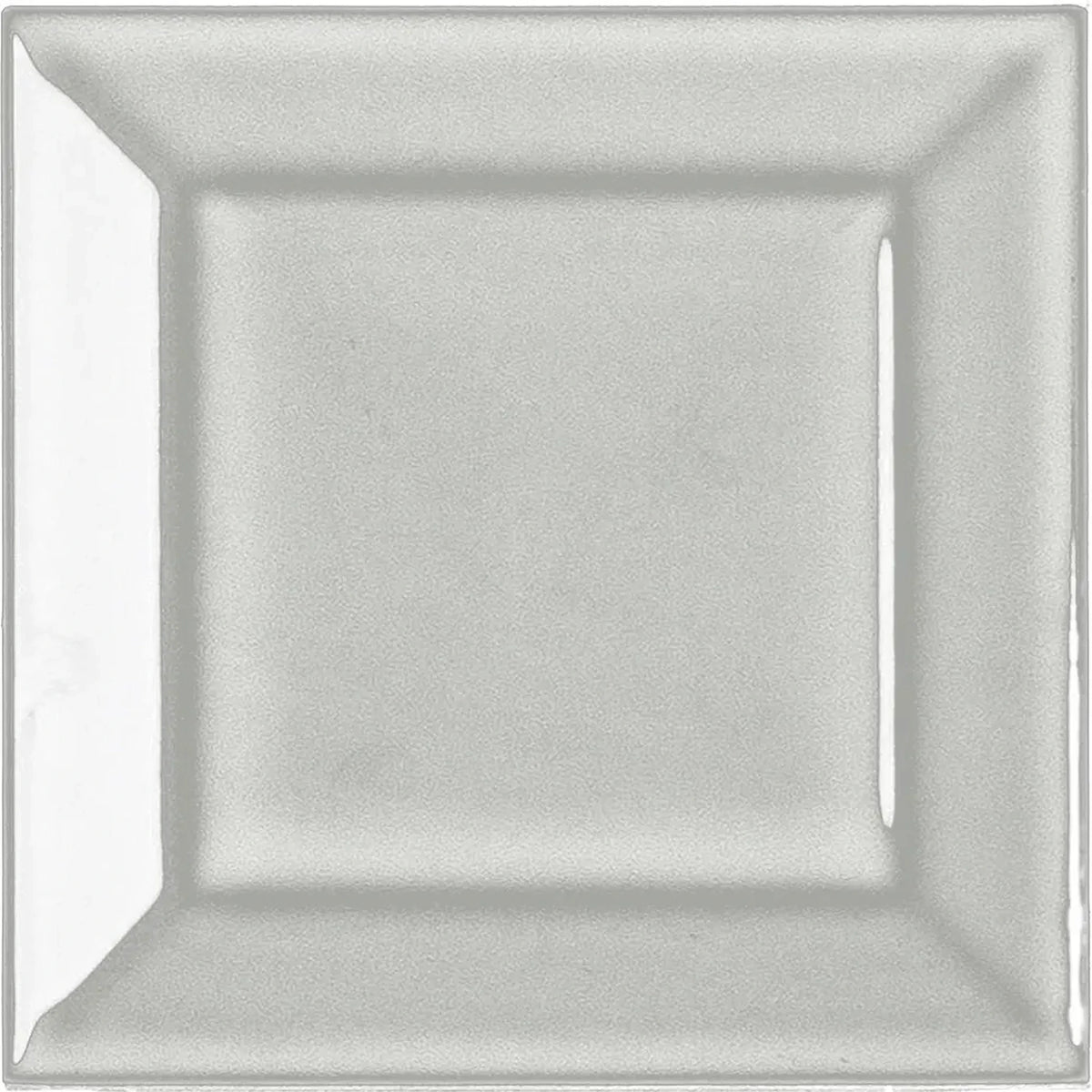 Estudio Cerámico Metropolis 'Frame Lucid Grey', wandtegel grijs glans 10x10cm