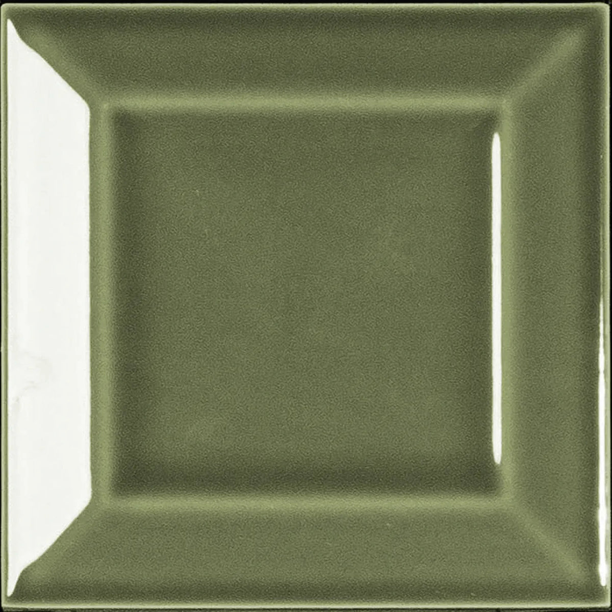 Estudio Cerámico Metropolis 'Frame Vivid Green', wandtegel groen glans 10x10cm