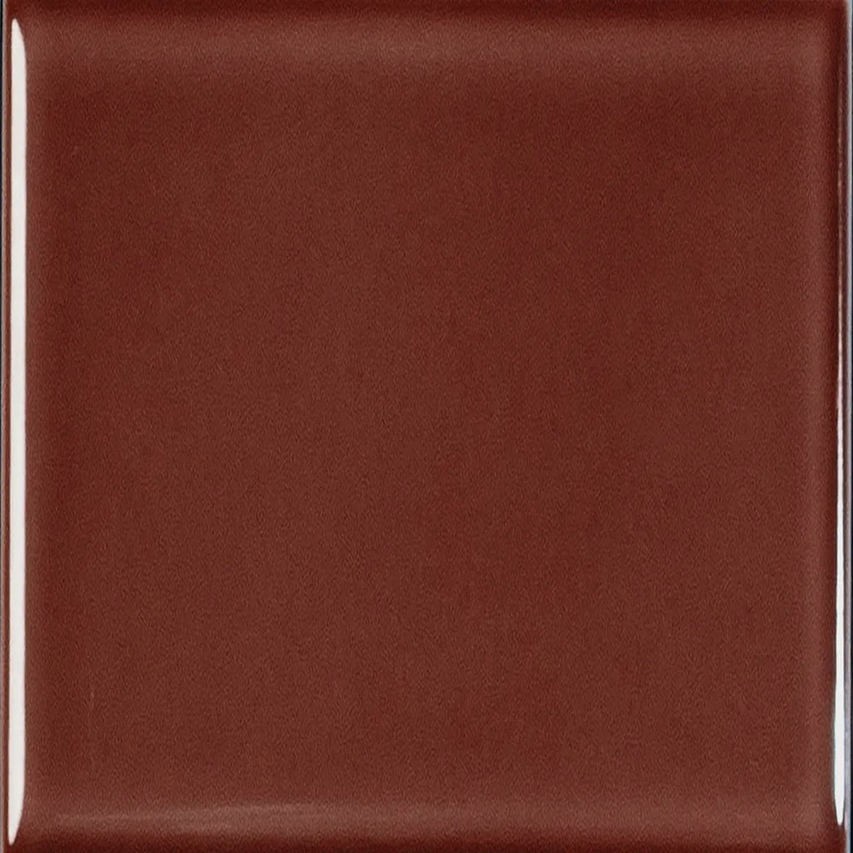 Estudio Cerámico Metropolis 'Dark Red', wandtegel rood glans 10x10cm