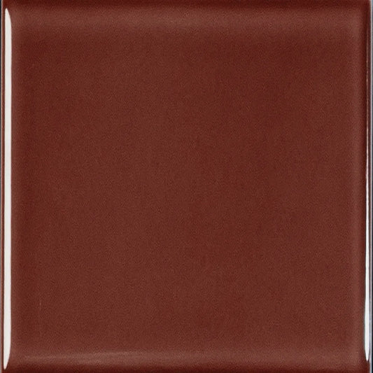 Estudio Cerámico Metropolis 'Dark Red', wandtegel rood glans 10x10cm