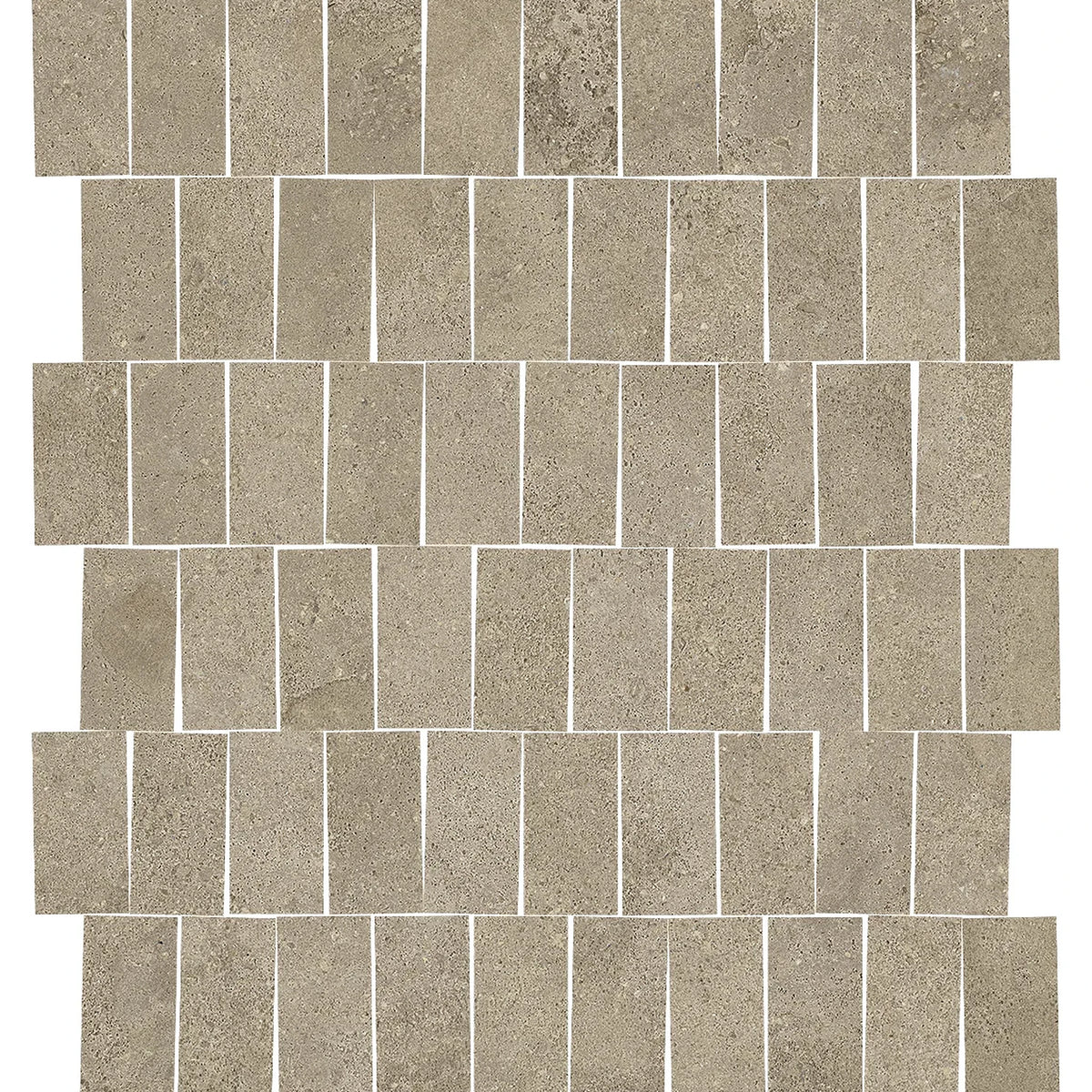 EnergieKer Miro 'Loom', mozaïek taupe mat 30x30cm