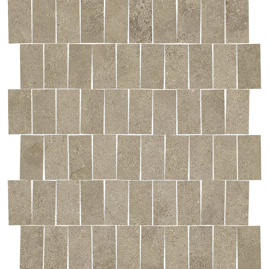 EnergieKer Miro 'Loom', mozaïek taupe mat 30x30cm