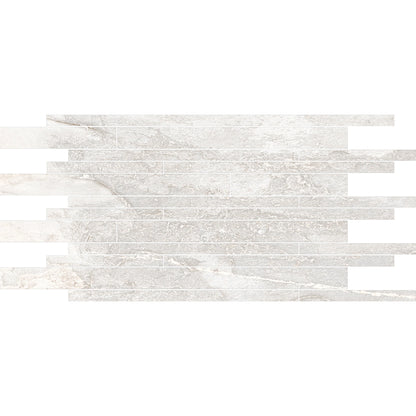 Keraben Nature 'Bone', steenstrips op net crème en wit mat 26x58cm