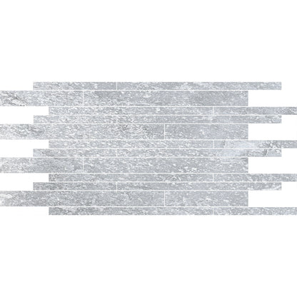 Keraben Nature 'Grey', steenstrips op net grijs mat 26x58cm