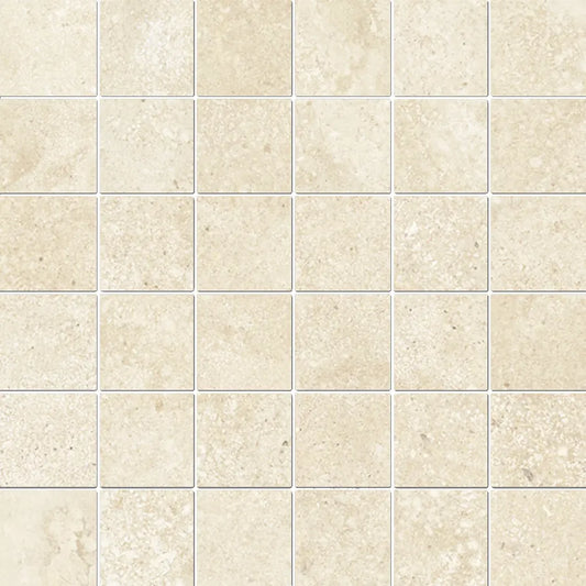 EnergieKer Nereidi 'Almond Mosaico', mozaïek crème mat 30x30cm