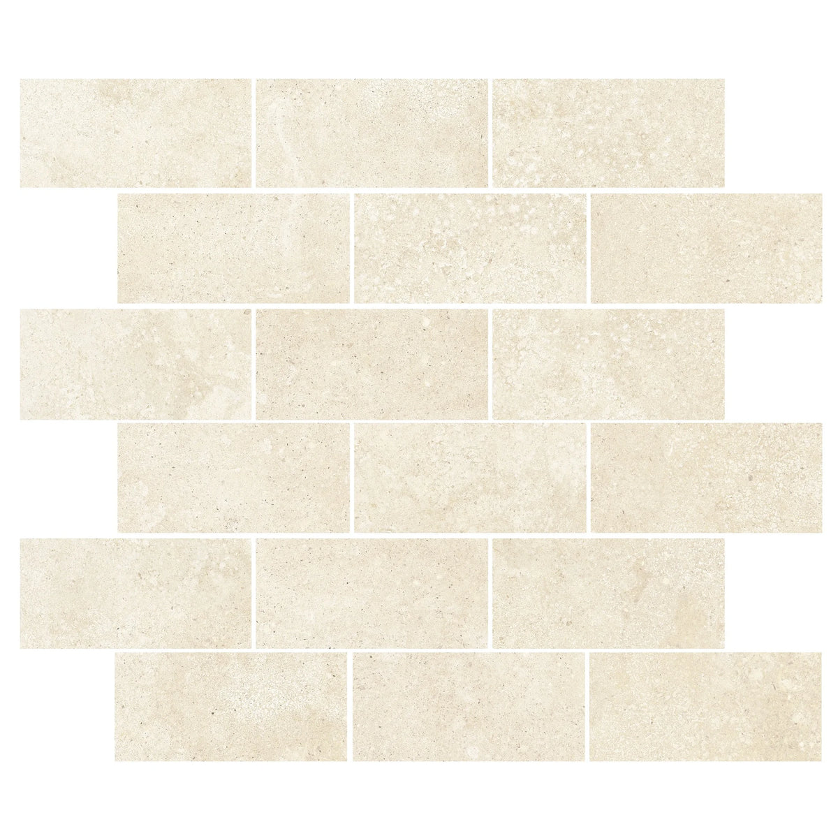 EnergieKer Nereidi 'Almond Muretto', mozaïek crème mat 30x30cm