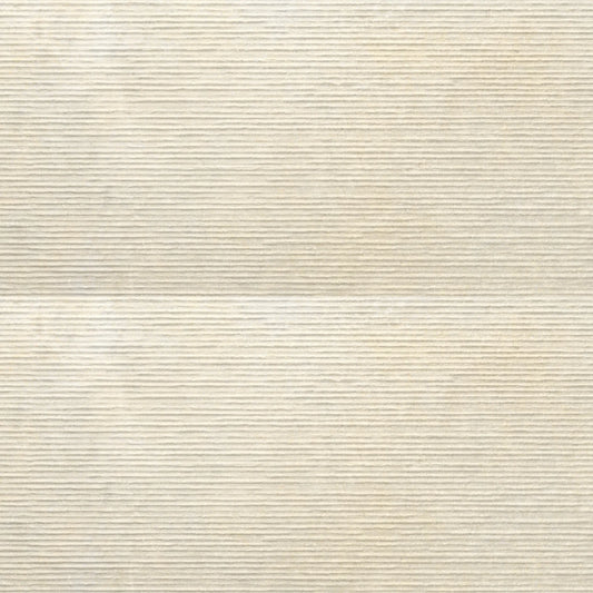 EnergieKer Nereidi 'Almond Groove', wandtegel crème mat met groefreliëf gerectificeerd 60x120cm