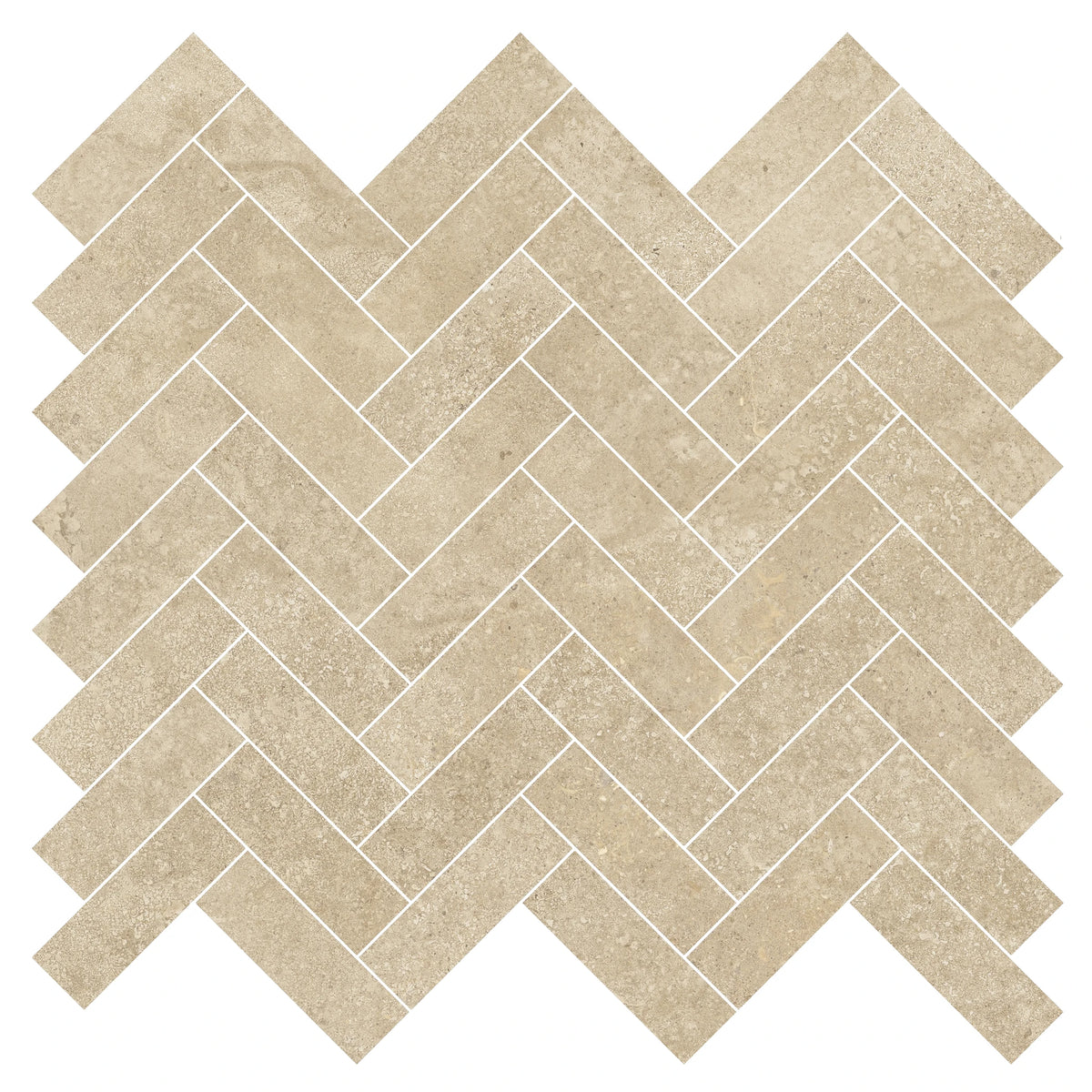 EnergieKer Nereidi 'Umber Herringbone', mozaïek taupe mat 33,5x33,5cm