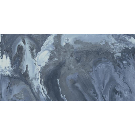 Baldocer Cerámica Nexside 'Blue', wandtegel blauw glans gepolijst gerectificeerd 60x120cm