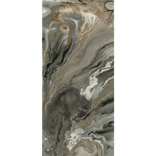 Baldocer Cerámica Nexside 'Bron', wandtegel bruin glans gepolijst gerectificeerd 120x260cm