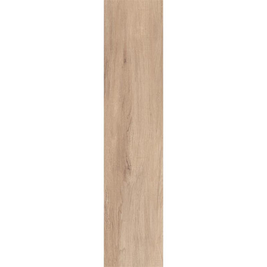 Tuscania North Wind 'Brown', vloertegel bruin houtlook gerectificeerd 30x122cm