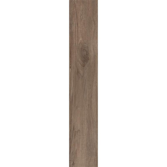 Tuscania North Wind 'Melange', vloertegel donkerbruin houtlook gerectificeerd 15x90cm