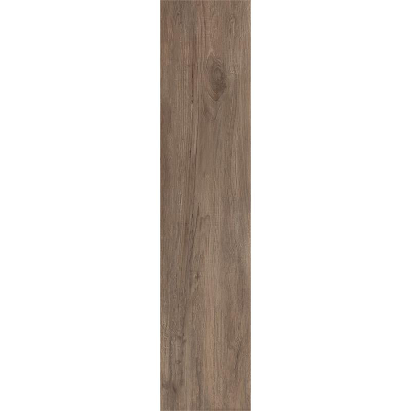 Tuscania North Wind 'Melange', vloertegel donkerbruin houtlook gerectificeerd 30x122cm