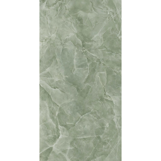 EnergieKer Onyx 'Jade', vloer- en wandtegel grijs en groen gepolijst 120x280cm