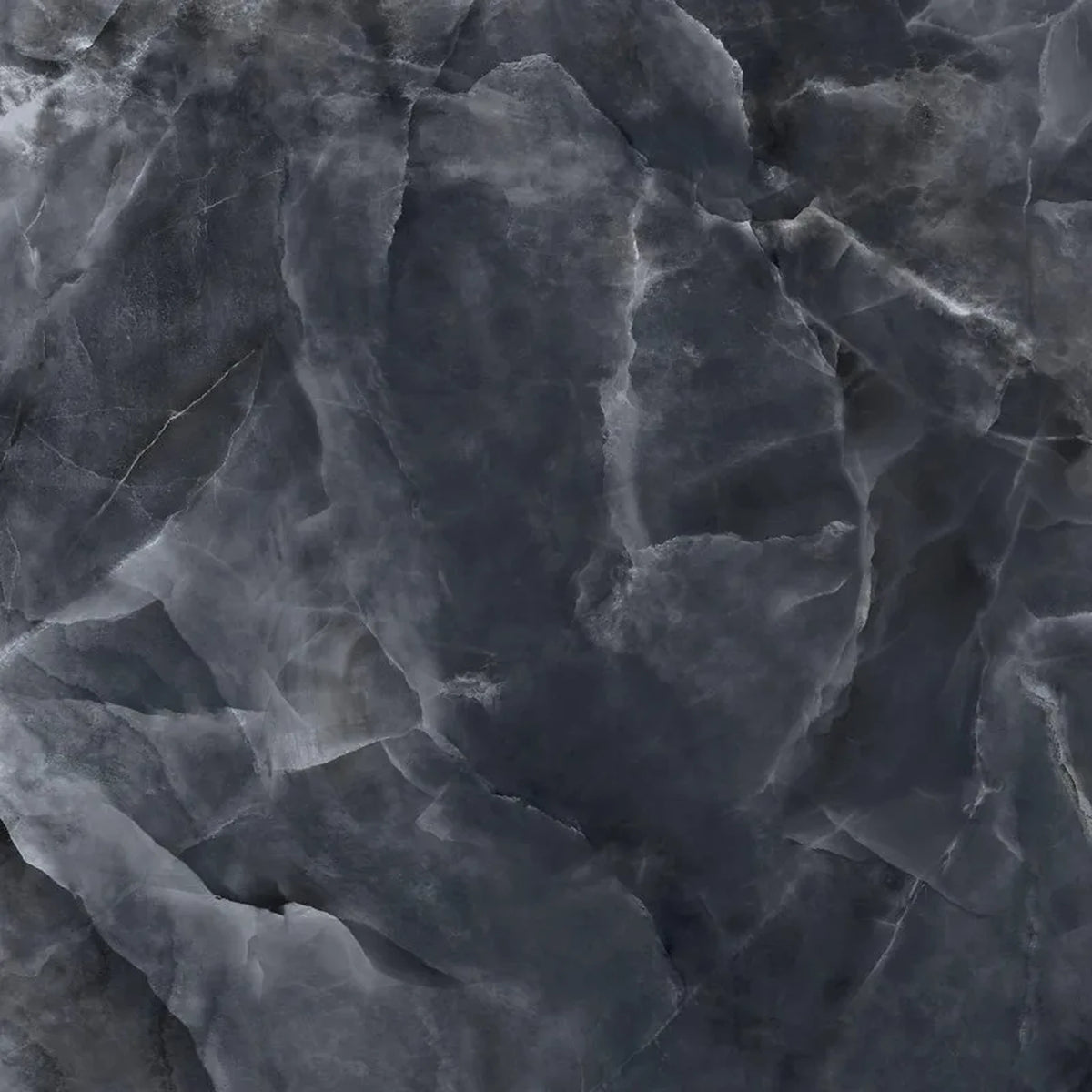 EnergieKer Onyx 'Black', vloer- en wandtegel zwart gepolijst 120x120cm