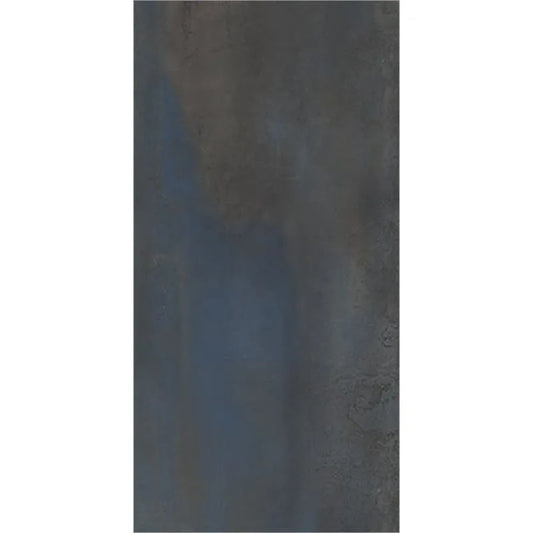 EnergieKer Oxidatio 'Vanadium', vloertegel antraciet en blauw mat gerectificeerd 30x60cm