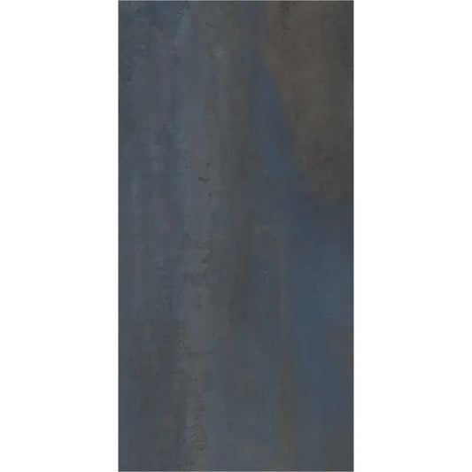 EnergieKer Oxidatio 'Vanadium', vloertegel antraciet en blauw mat gerectificeerd 60x120cm