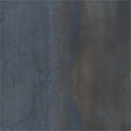 EnergieKer Oxidatio 'Vanadium', vloertegel antraciet en blauw mat gerectificeerd 60x60cm