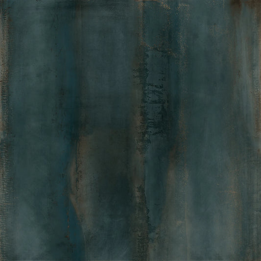 EnergieKer Oxidatio 'Cuprum', vloertegel groen en zwart mat gerectificeerd 120x120cm