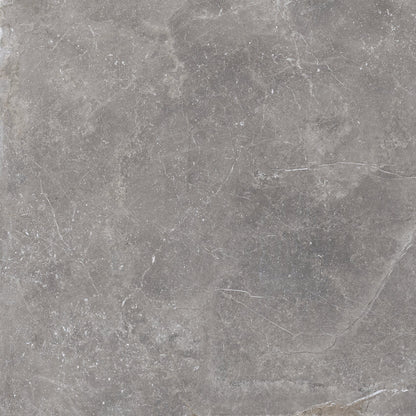 Vloertegel Pietra Antica donkergrijs satijnglans 120x120cm gerectificeerd