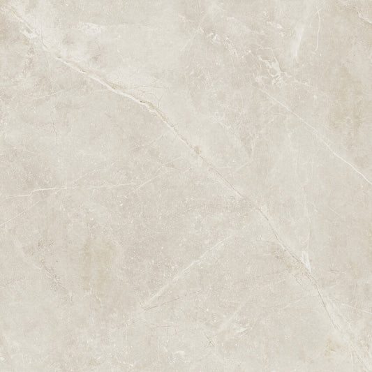 Azulejos Benadresa Pietra Antica 'Crema', vloertegel beige satijnglans gerectificeerd 120x120cm