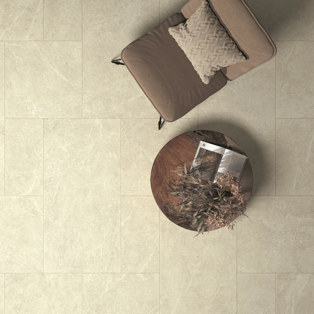 Castelvetro Pietra Antica 'White Mosaico', mozaïek crème mat 30x30cm