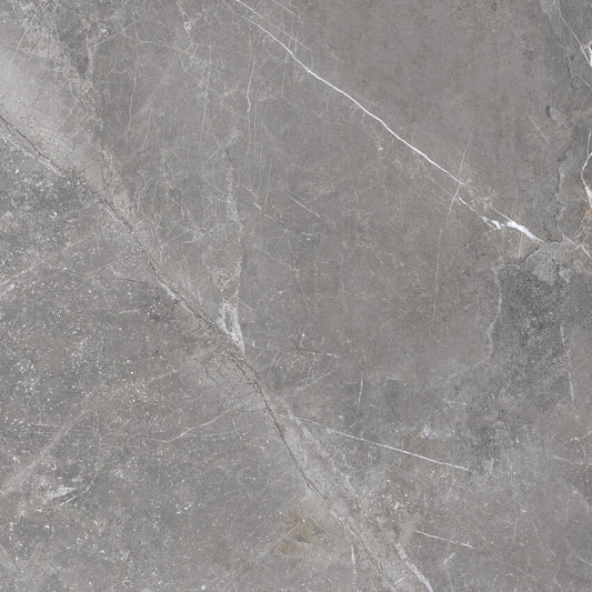 Azulejos Benadresa Pietra Antica 'Grigio', vloertegel donkergrijs satijnglans gerectificeerd 80x80cm