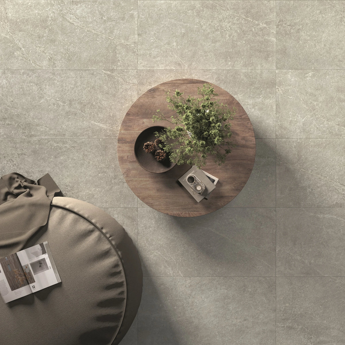 Castelvetro Pietra Antica 'Grey', vloer- en wandtegel grijs mat 60x60cm