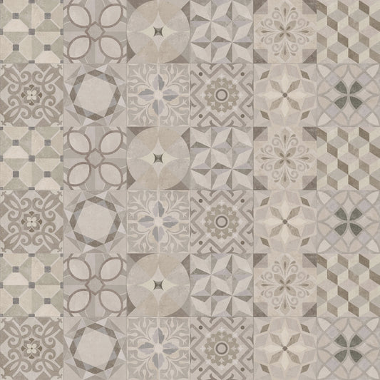 Argenta Cerámica Powder 'Decor Warm', wandtegel beige mat 25x75cm