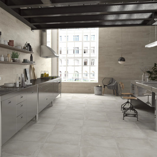 Argenta Cerámica Powder 'Tortora', wandtegel taupe mat 25x75cm