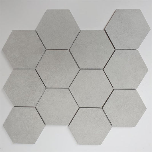 Ceramica Valsecchia Recover 'White', wandtegel hexagon wit-grijs mat 30x30cm