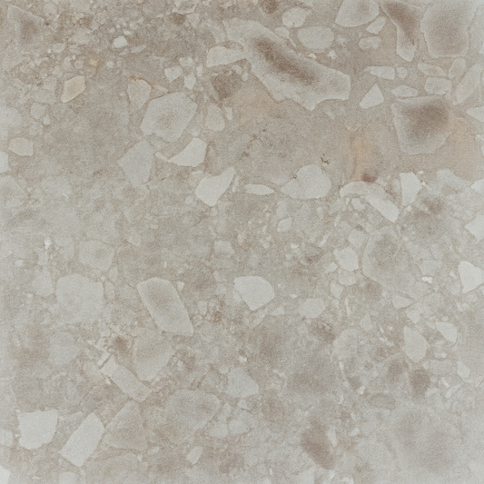 Cerpa Cerámica Rodas 'Gris', vloertegel terrazzo grijs mat gerectificeerd 75x75cm