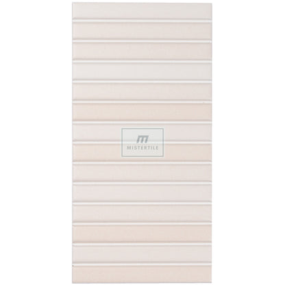 Estudio Cerámico Roku 'Greige', wandtegel beige-grijs mat 11,5x23cm