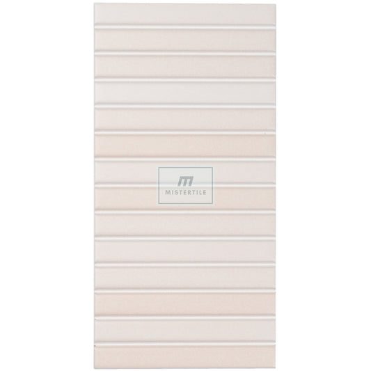 Estudio Cerámico Roku 'Greige', wandtegel beige-grijs mat 11,5x23cm