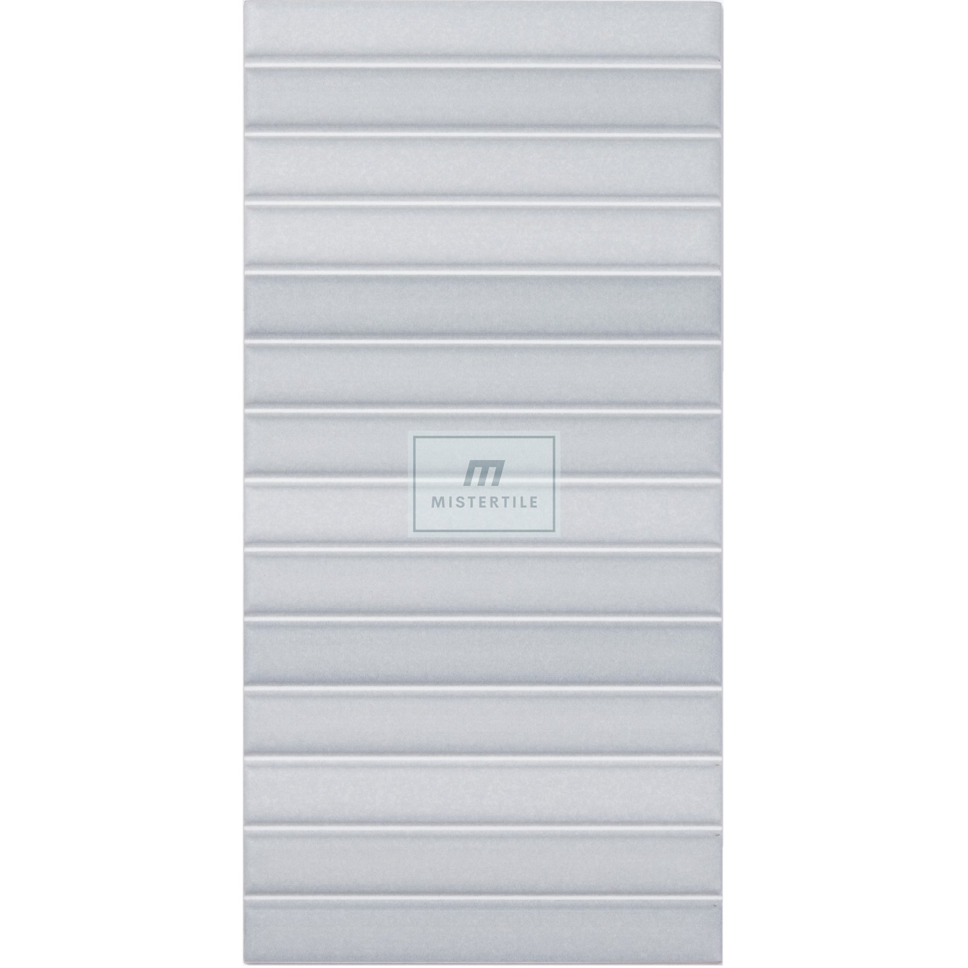 Estudio Cerámico Roku 'Grey', wandtegel grijs mat 11,5x23cm