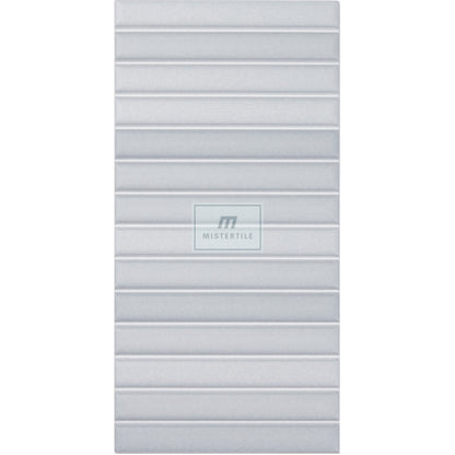 Estudio Cerámico Roku 'Grey', wandtegel grijs mat 11,5x23cm