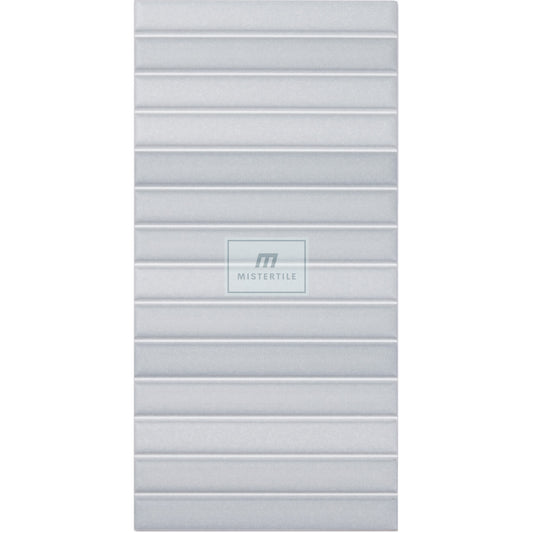 Estudio Cerámico Roku 'Grey', wandtegel grijs mat 11,5x23cm