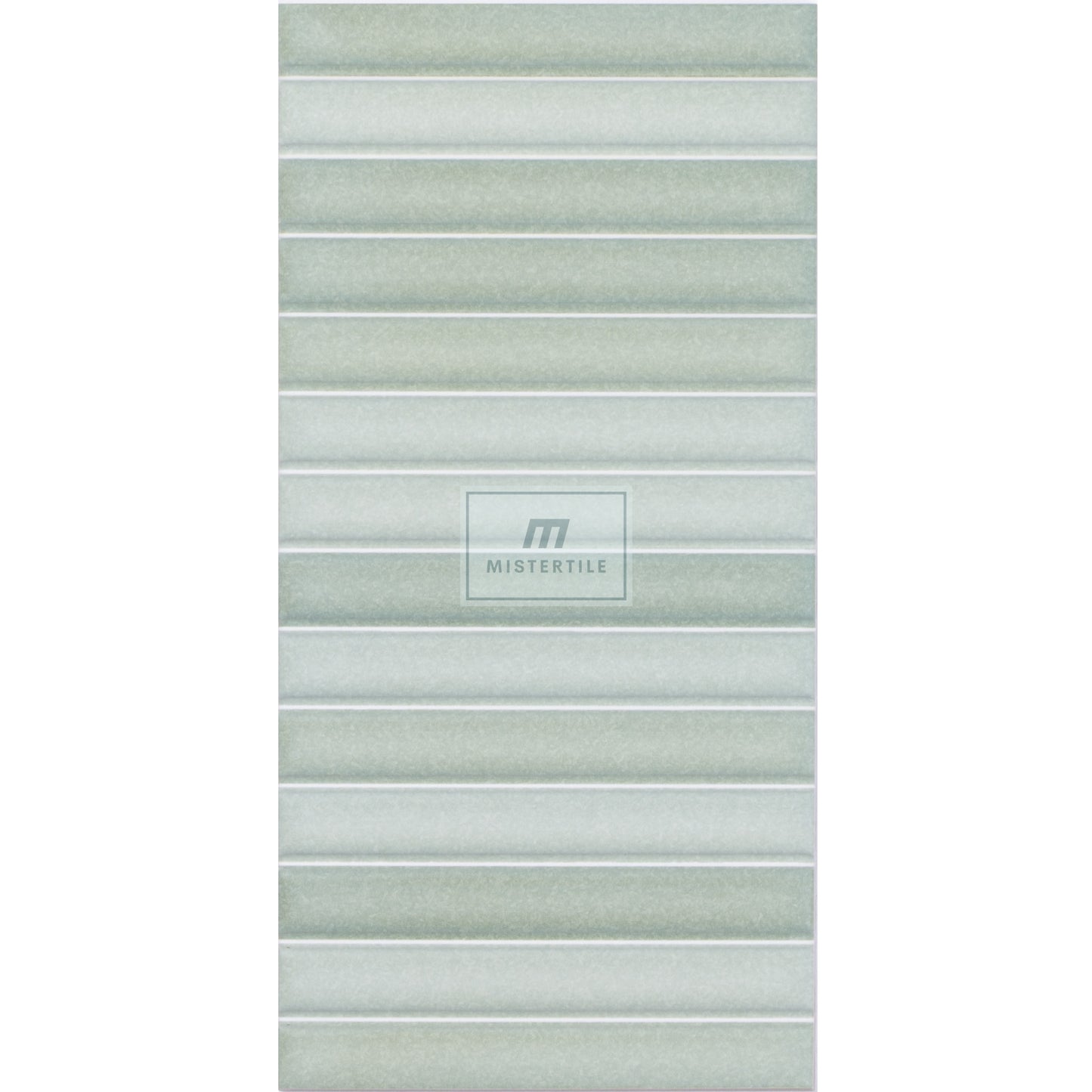 Estudio Cerámico Roku 'Green', wandtegel groen mat 11,5x23cm