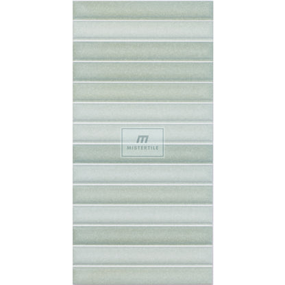 Estudio Cerámico Roku 'Green', wandtegel groen mat 11,5x23cm