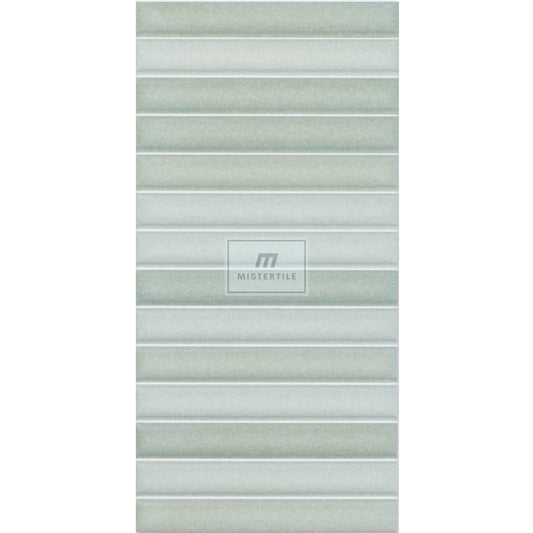 Estudio Cerámico Roku 'Green', wandtegel groen mat 11,5x23cm