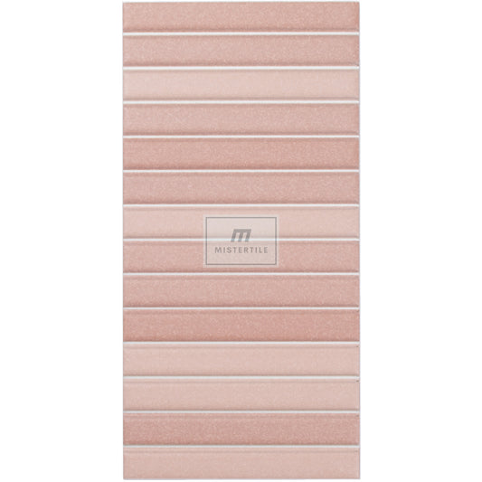 Estudio Cerámico Roku 'Red', wandtegel rood mat 11,5x23cm