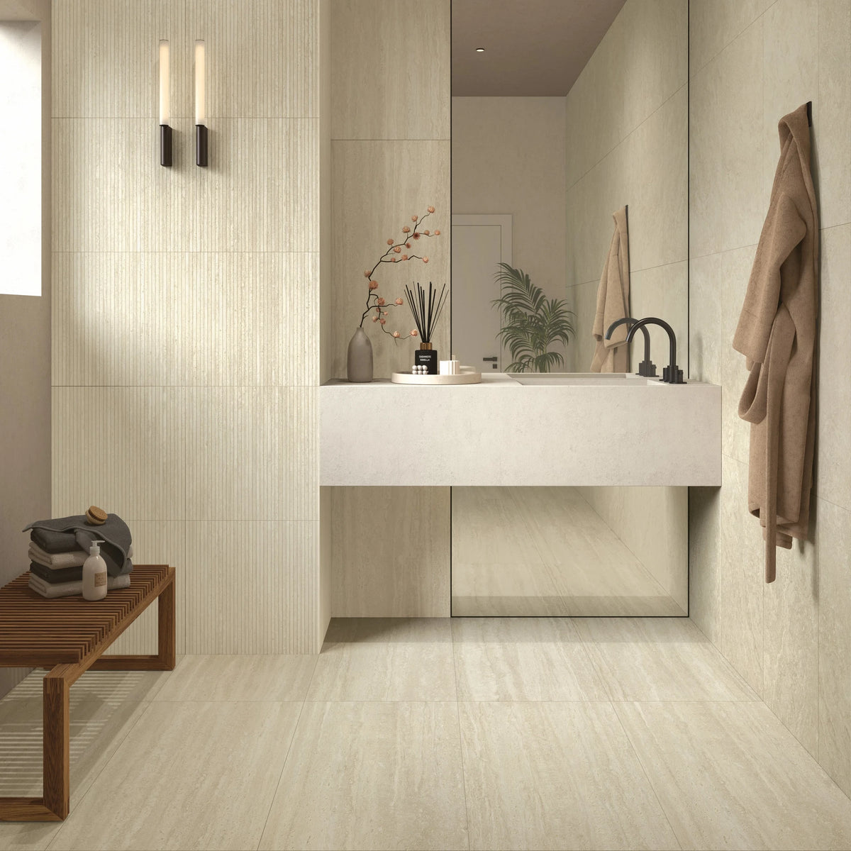 Castelvetro Roma 'Avorio', vloer- en wandtegel beige mat 30x34cm