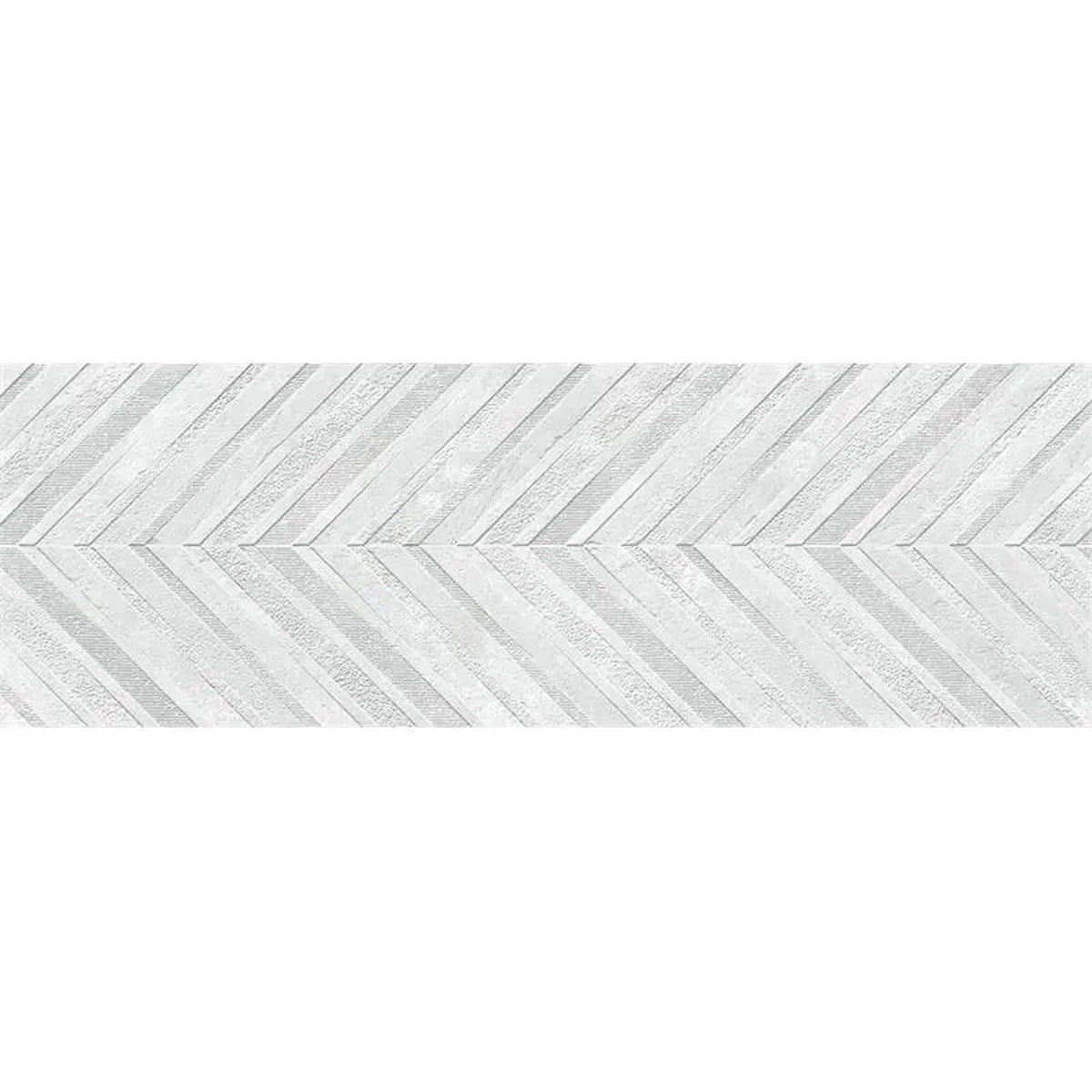 Keraben Rue de Paris 'Art Blanco', wandtegel grijs en wit mat 40x120cm