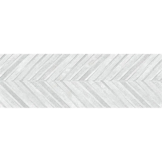 Keraben Rue de Paris 'Art Blanco', wandtegel grijs en wit mat 40x120cm