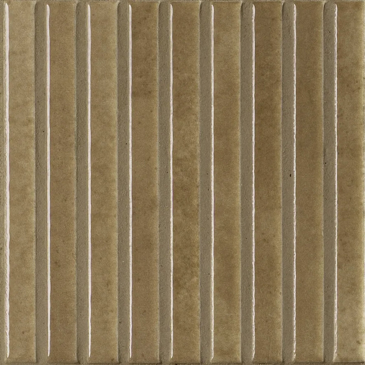 Estudio Cerámico Shallow 'Caramel', wandtegel bruin glans 14,7x14,7cm